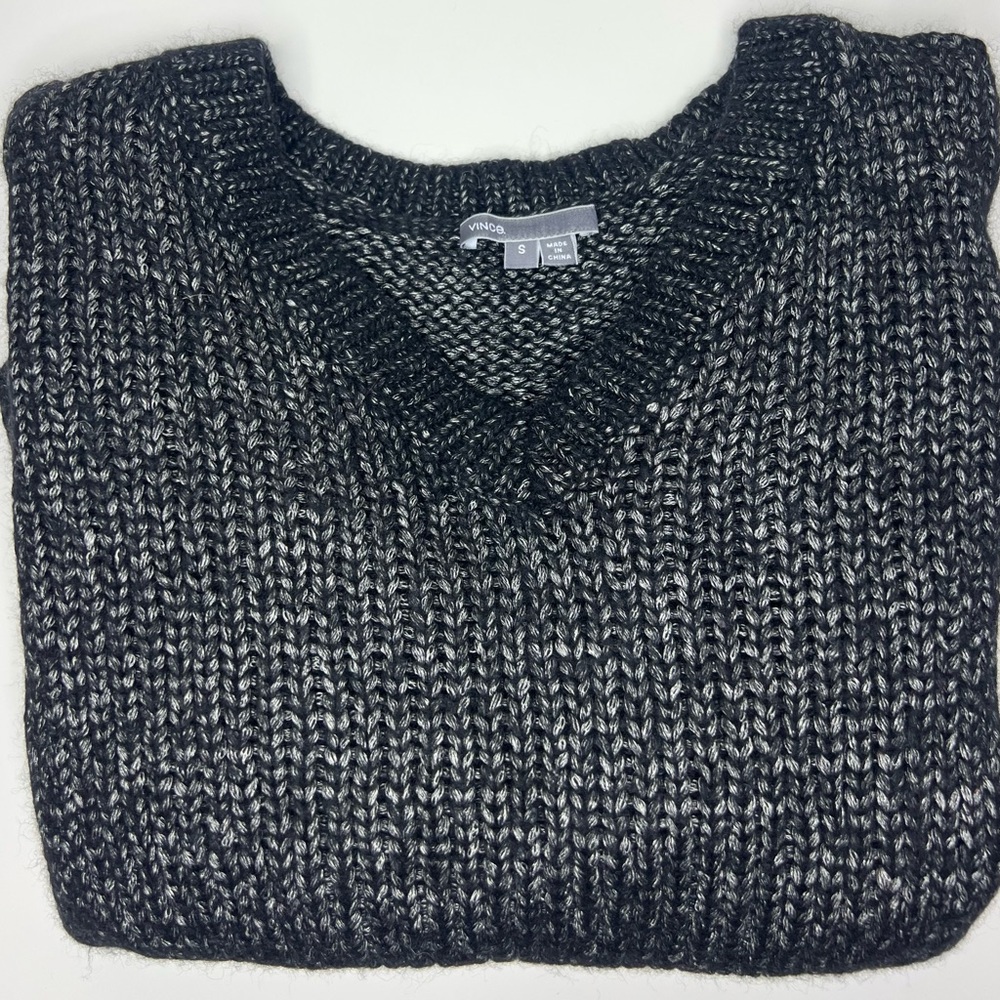 Vince Charcoal Knit Pullover